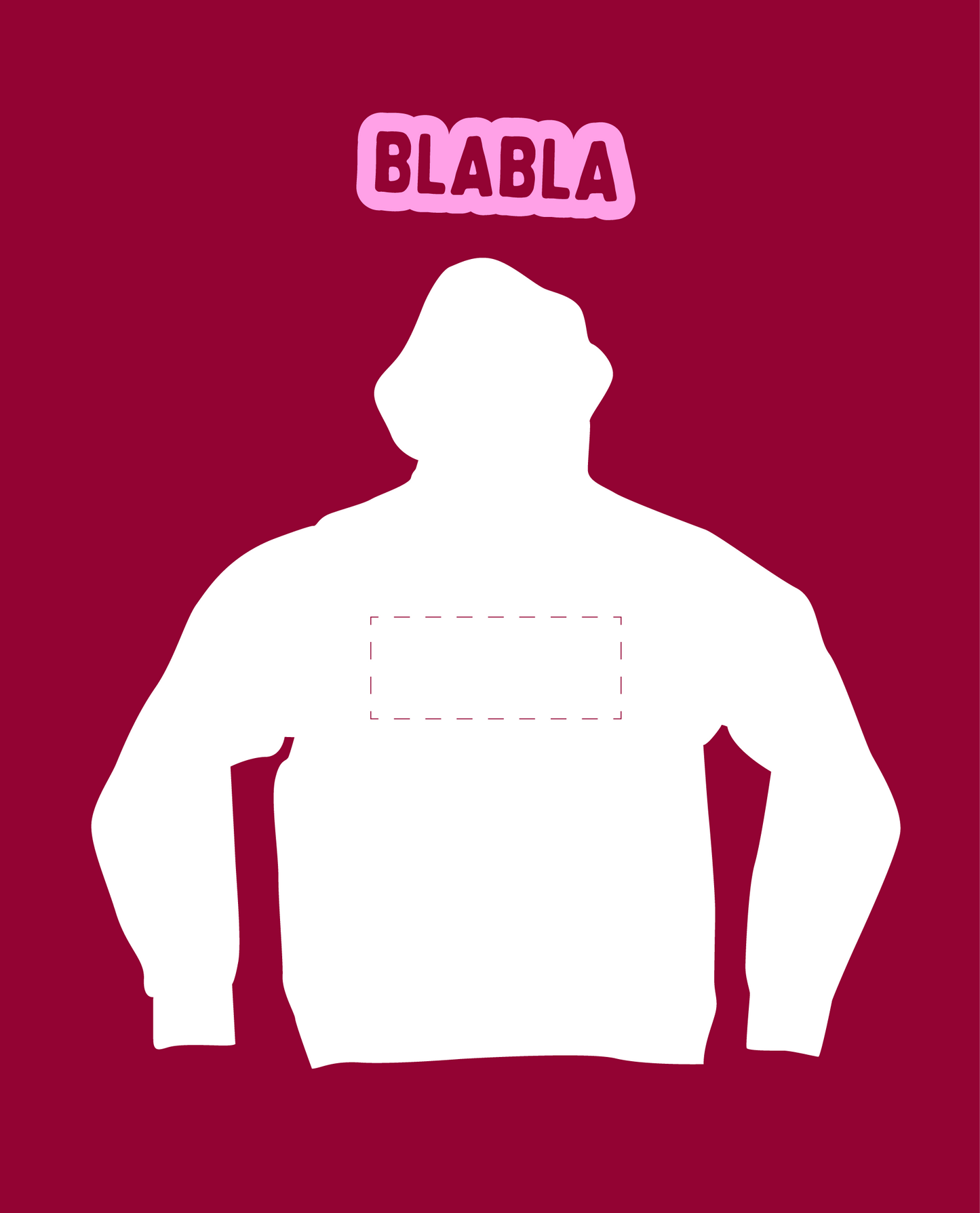 Sweat à capuche Personnalisable BLABLA